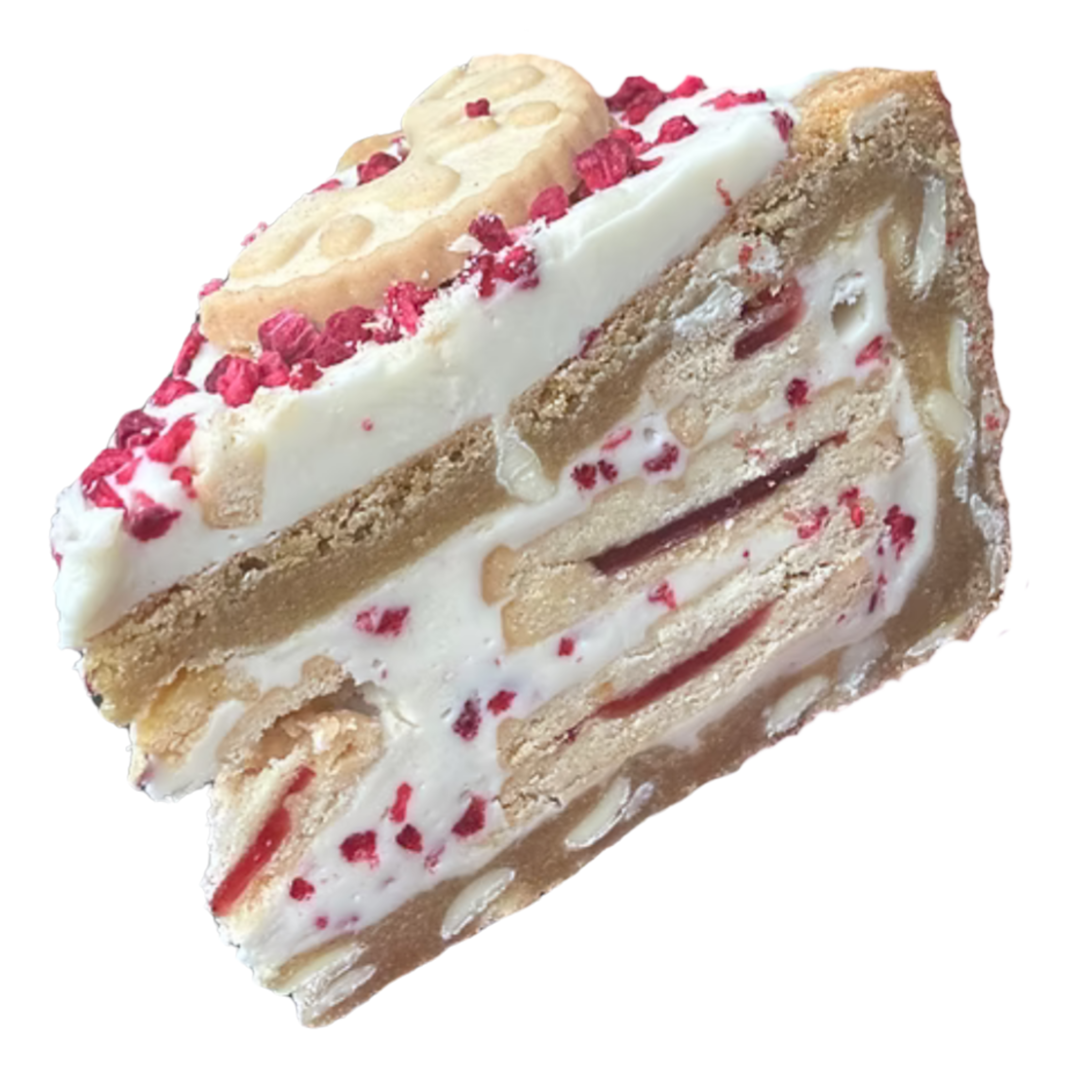 Raspberry Jammie Dodgers Cookie Pie